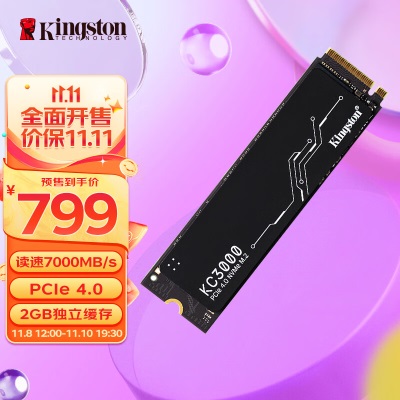 金士顿(Kingston) FURY 2TB SSD固态硬盘 M.2接口(NVMe协议 PCIe 4.0×4)a43