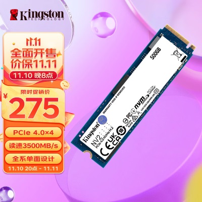 金士顿(Kingston) FURY 500GB SSD固态硬盘 M.2接口(NVMe PCIe 4.0×4) Renegade系列a43