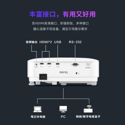 明基（BenQ）TW500ST投影仪 商务投影仪 会议教培商铺a45