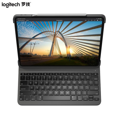 罗技（Logitech） Combo Touch ipad键盘保护套 妙控键盘 配备触控板键盘a41