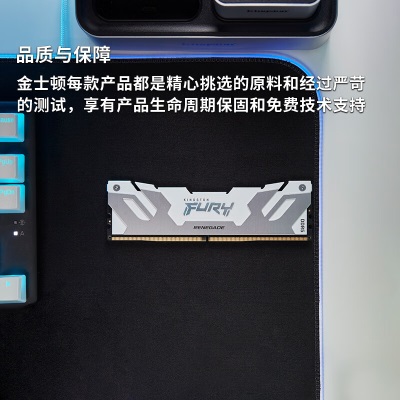 金士顿 (Kingston) FURY 32GB(16G×2)套装 DDR5 6400 台式机内存条 Renegade叛逆者系列a43