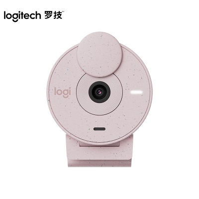 罗技（Logitech）Brio 300 全高清1080P网络摄像头 电脑摄像头 台式机摄像头 网课会议摄像头a41