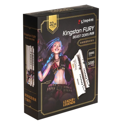 金士顿 (Kingston) FURY 32GB(16G×2)两支装 DDR5 5200 台式机内存条a43