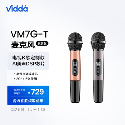 Vidda 海信 麦克风 VM3G-T 海信电视 Vidda电视定制麦克风 天籁K歌 无线麦克风 家庭KTVa50