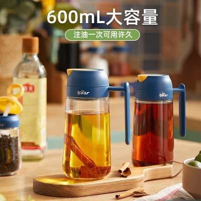 小熊伊万（BEAREWAN）油壶 调料瓶玻璃油瓶酱油瓶600mla57g