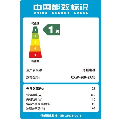 老板（Robam）21立方侧吸式抽油烟机五星炙火燃气灶具套装27A5+32B6X 天然气a58