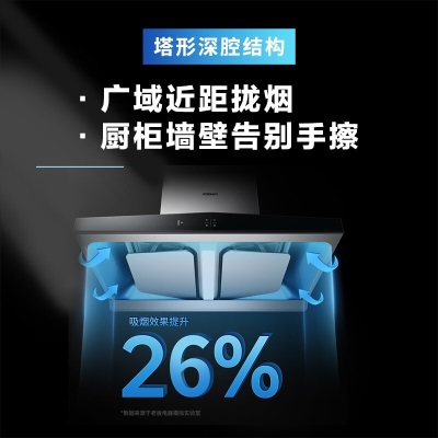 老板（Robam）新款大吸力油烟机变频抽烟机24立方米烟灶套装双灶头双眼灶具66A3S+57B0XTa58