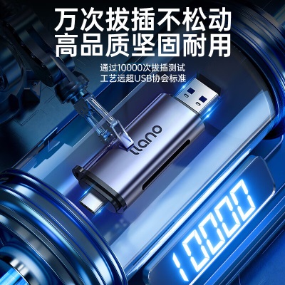 绿巨能 USB/Type-C读卡器3.0高速a60