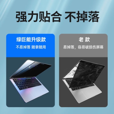 绿巨能（llano）苹果MacBook Air屏幕膜防窥膜笔记本电脑通用15英寸磁吸防窥片屏幕膜隐私保护膜A2941a60